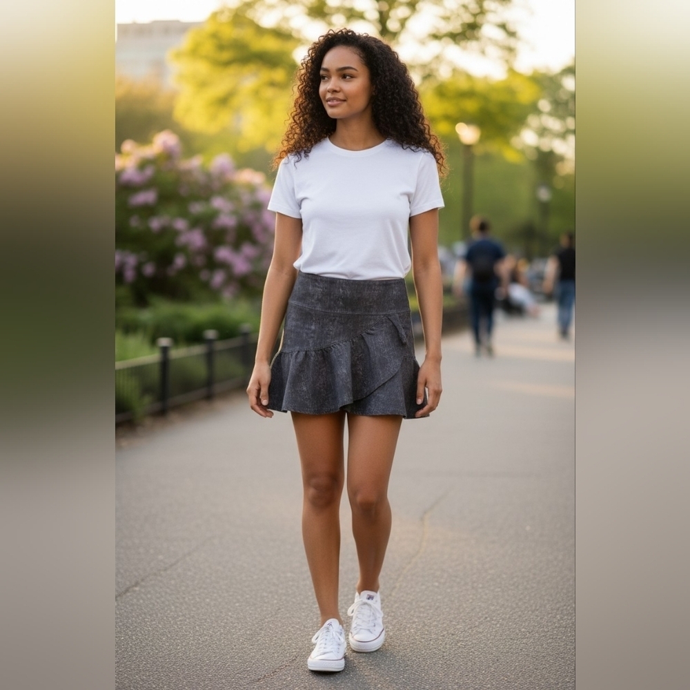 NWOT 90 Degrees By Reflex Marble Skort